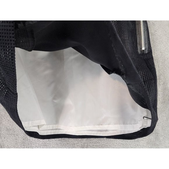 Worthington Skirt Womens 8 Black Faux Suede Mesh Retro A Line Mini - Picture 7 of 8